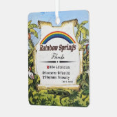 Rainbow Springs Nederland Kaart Metalen Ornament (Voorkant links)