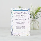 Rainbow Sprinkle Confetti | Geslacht in pasta Kaart (Staand voorkant)