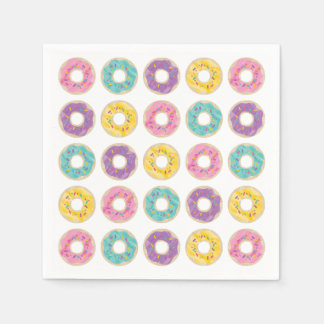 Rainbow Sprinkle Donut Shop Servetten