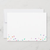 Rainbow Sprinkles Baby Bedankt (Achterkant)