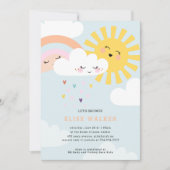 Rainbow Sprinkles Baby shower Uitnodiging (Voorkant)