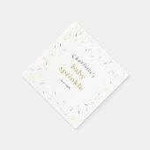 Rainbow Sprinkles Baby Sprinkle uitnodiging Servet (Hoek)