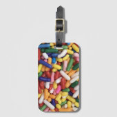 Rainbow Sprinkles Bagagelabel (Voorkant (verticaal))