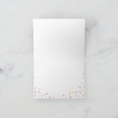 Rainbow Sprinkles Bedankkaart (Binnen)