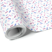 Rainbow Sprinkles Bigender Pride Flag Cadeaupapier (Rol Hoek)