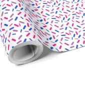 Rainbow Sprinkles Bisexual Pride Flag Cadeaupapier (Rol Hoek)