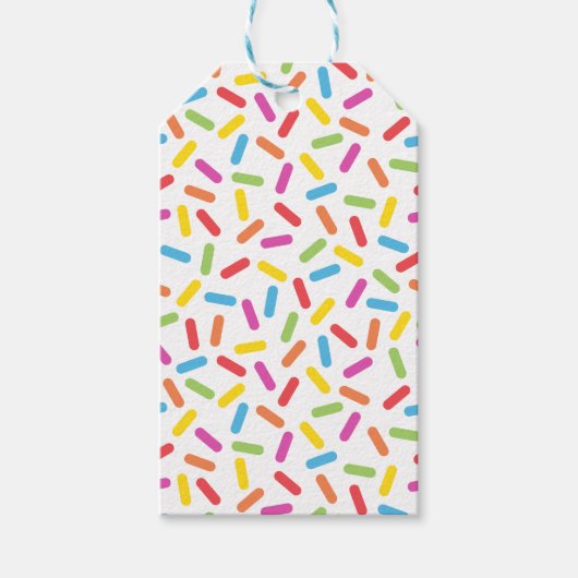 Rainbow Sprinkles Cadeaulabel (Voorkant)