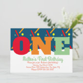 Rainbow Sprinkles Colorful Birthday Party Kaart (Staand voorkant)