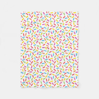 Rainbow Sprinkles Fleece Deken