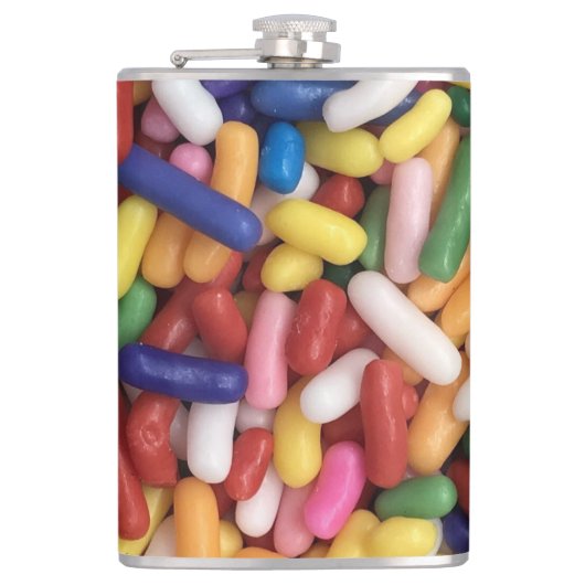 Rainbow Sprinkles Heupfles (Voorkant)