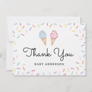 Rainbow Sprinkles Ice Cream Baby Dank u