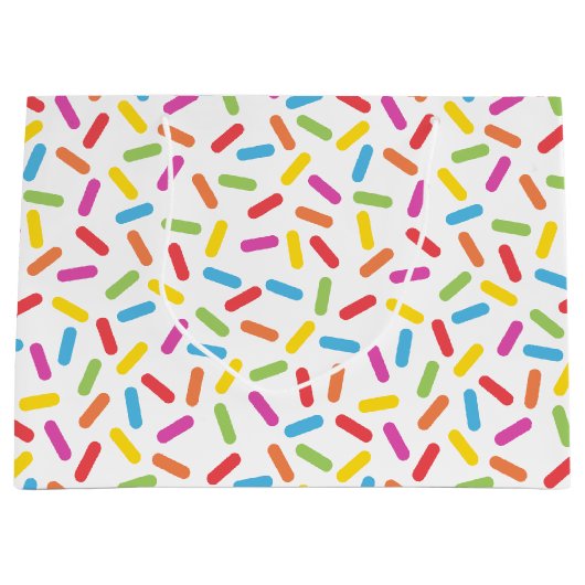 Rainbow Sprinkles Large Cadeautasje (Voorkant)