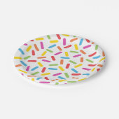 Rainbow Sprinkles Papieren Bordje (Gekanteld)