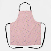 Rainbow Sprinkles patroont over Apron Schort (Voorkant)