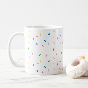 Rainbow Sprinkles Pattern Coffee Mok