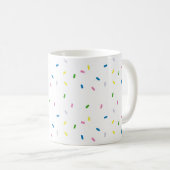 Rainbow Sprinkles Pattern Coffee Mok (Voorkant rechts)
