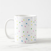 Rainbow Sprinkles Pattern Coffee Mok (Links)