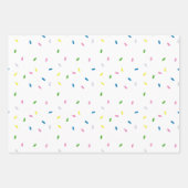 Rainbow Sprinkles Pattern Inpakpapier Vel (Voorkant 2)