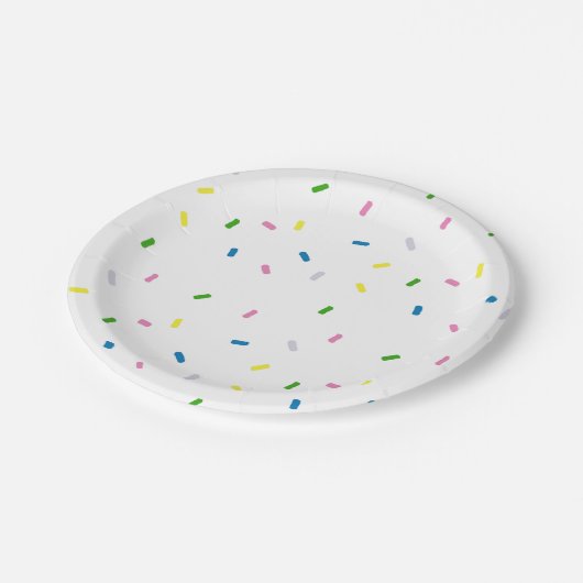Rainbow Sprinkles Pattern Party Paper Bord (Gekanteld)