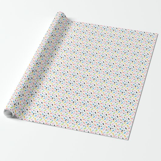 Rainbow Sprinkles Queer Pride Flag Cadeaupapier (Uitgerold)