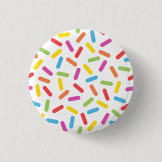 Rainbow Sprinkles Ronde Button 3,2 Cm