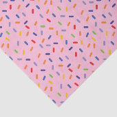 Rainbow Sprins Kleurrijke Confetti Licht Roze Tissuepapier (Detail)