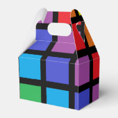Rainbow Squares Black Bedankdoosjes (Achterkant)