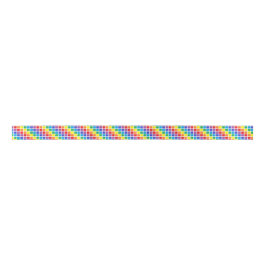 Rainbow Squares Ribbon Lint