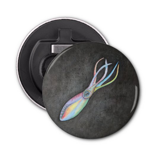 Rainbow Squid Bottle Open Button Flesopener (Voorkant)