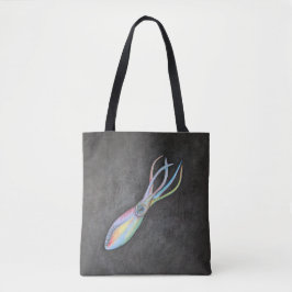 Rainbow Squid Canvas tas