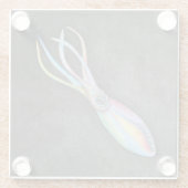 Rainbow Squid Glass Onderzetter (Achterkant)