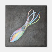 Rainbow Squid Magnet Magneet (Voorkant)