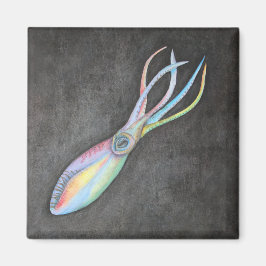 Rainbow Squid Magnet Magneet