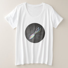 Rainbow Squid Plus maat T-shirt
