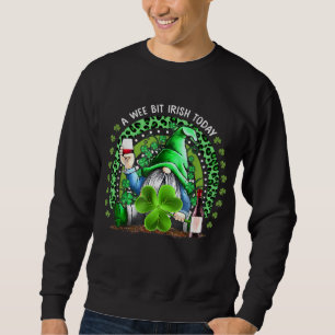Rainbow St Patrick's Day Irish Gnome Drink Wine Sh Trui