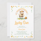 Rainbow St Patricks Day Lucky One 1st Birthday Kaart (Voorkant)