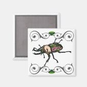 Rainbow Stag Beetle Magneet (Voorkant / Achterkant)