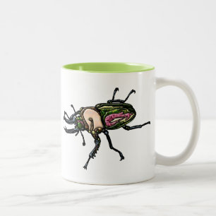 Rainbow Stag Beetle Tweekleurige Koffiemok