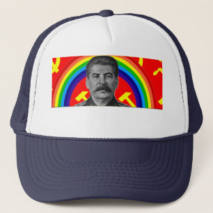 Rainbow Stalin Trucker Hat Pet