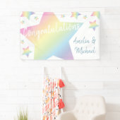 Rainbow Star Baby shower Spandoek (Insitu)