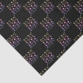 Rainbow Star Checkerboard Tissuepapier (Detail)