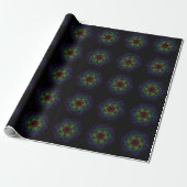 Rainbow Star Galaxy Void Cadeaupapier (Uitgerold)