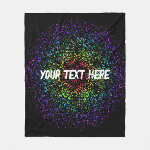 Rainbow Star Galaxy Void Fleece Deken