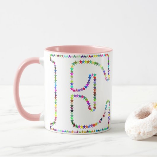 Rainbow Star Letter E Mok (Met donut)