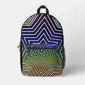 Rainbow Star Pattern All over print rugzak (Voorkant)