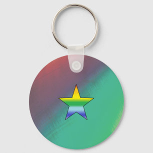 Rainbow Star-Sleutelhanger Sleutelhanger