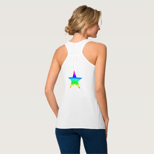 Rainbow Star Tanktop (Volledige Achterkant)