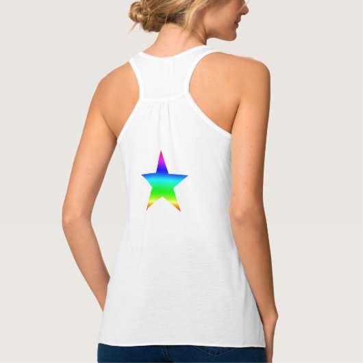 Rainbow Star Tanktop (Achterkant)
