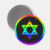 Rainbow Star van David Magneet (Voorkant / Achterkant)