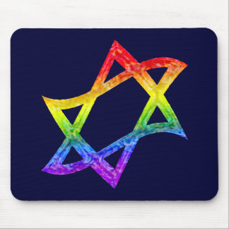 Rainbow Star van David Mousepad Muismat